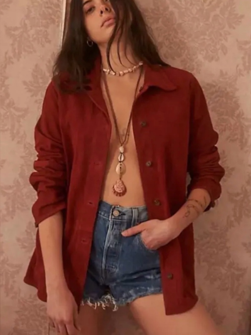 Free People Maya Ref Sued Jacket